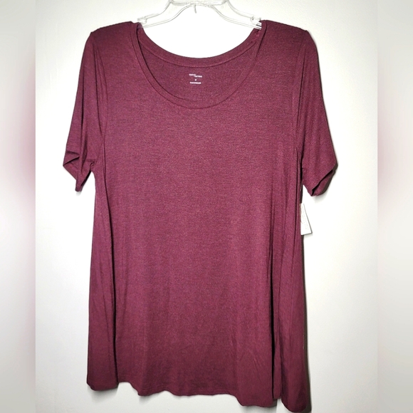 Daily Ritual Tops - Daily Ritual Women's Burgundy Top Size 1X
